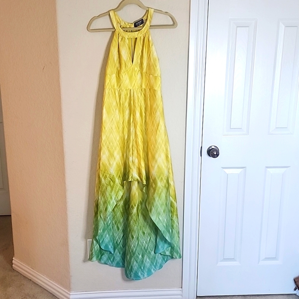 Guess high-low ombre dress